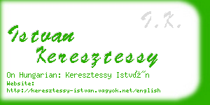 istvan keresztessy business card